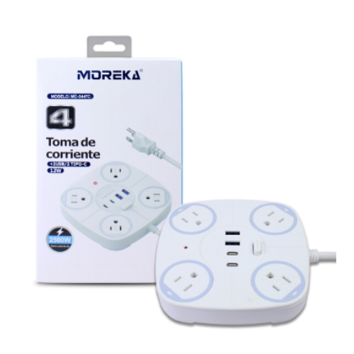 Multicontacto Pro 4 AC + 4 USB